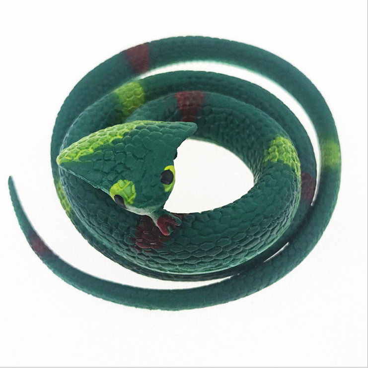 Rubber Snake 75cm Toy Snake Hot Selling Simulation Tricky Scary Toy Creative Soft Rubber Snake Toy Lizard