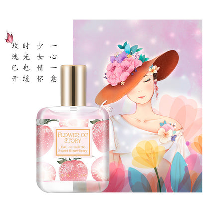 Internet celebrity live broadcast hit flower story girl student women's perfume long-lasting light fragrance fresh osmanthus light fragrance 30ml 