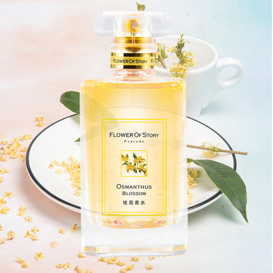 Osmanthus perfume for women, light fragrance, long-lasting, natural floral fragrance for students, flower story, 50ml, one piece, osmanthus fragrance