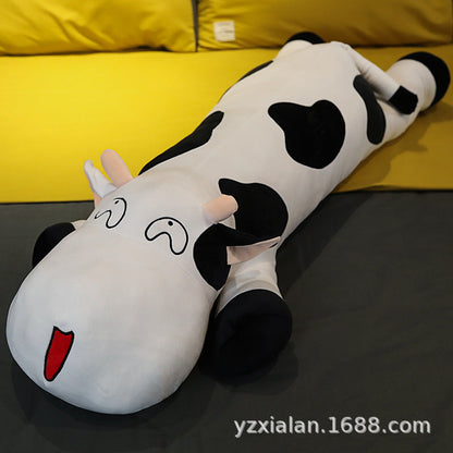 Cute cow plush toy pillow doll to accompany you to sleep on the bed large doll doll birthday gift for girls