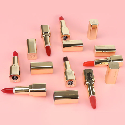 Gefeilia gold tube lipstick moisturizing, waterproof, sweat-proof, not easy to fade, easy to color, student lipstick wholesale 