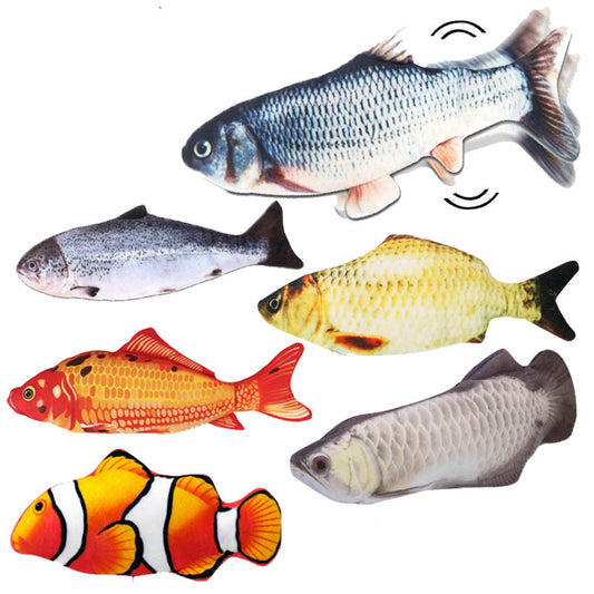 Douyin same type simulation fish electric swing fish jumping fish cute simulation carp pet cat toy net red fish