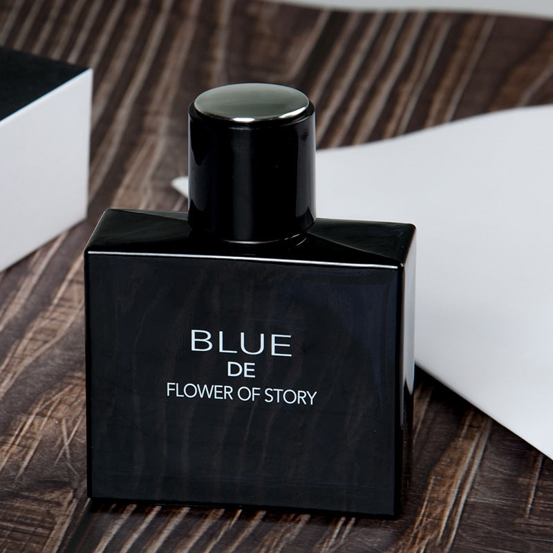 Internet celebrity hit blue men's perfume fresh and lasting fragrance cologne light fragrance 50ml factory direct sales wholesale 