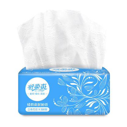 Soft and refreshing tissue samples 6-8 original paper thickened catering napkins household facial tissues