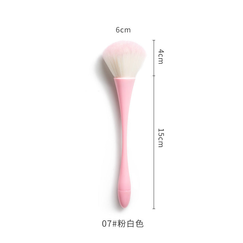 Nail dust brush pink rose flower shaped brush multifunctional nail trimming cleaning brush loose powder brush blush brush