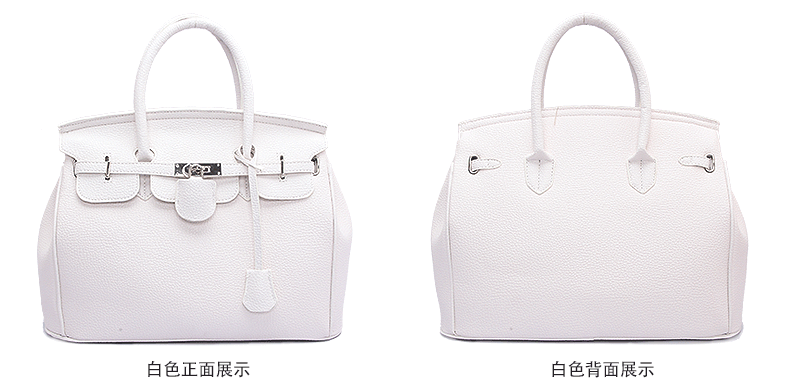 2024 Autumn and Winter Foreign Trade Women's Bags European and American Fashion Bags Lychee Pattern Platinum Bag Lock Large Capacity Handbags in Stock 