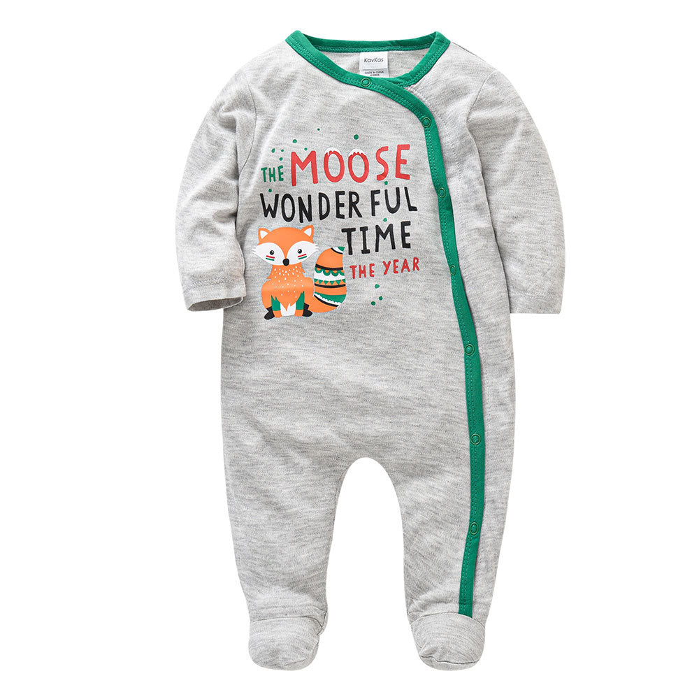 Autumn baby clothes, cartoon baby romper, long-sleeved casual baby jumpsuit, cross-border manufacturers