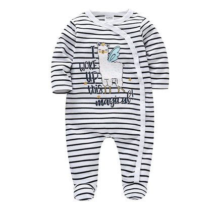 Infant and toddler clothing baby2024 autumn new long-sleeved cartoon newborn clothes baby jumpsuit