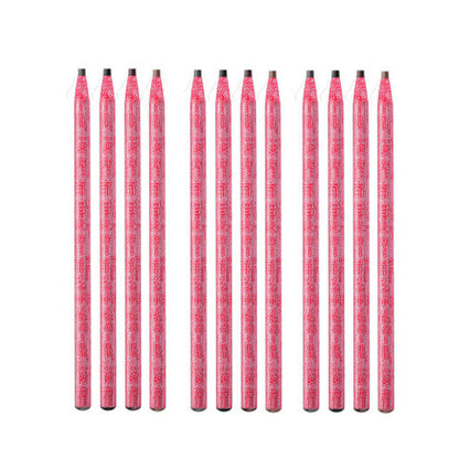 1818 eyebrow pencil with gold rose red rod, embroidery studio, not easy to remove makeup, smooth tearing, eyebrow pencil, paper roll makeup artist