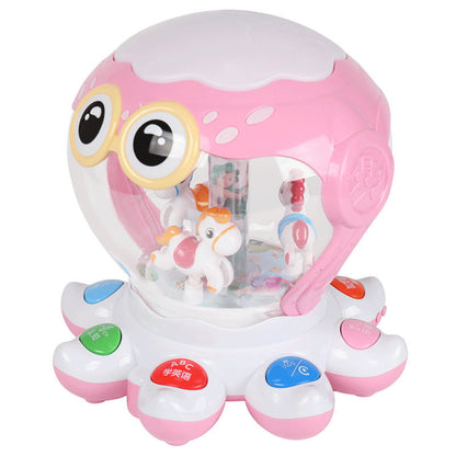 Polaroid fantasy ocean music octopus hand drum children's early education enlightenment learning to crawl toy English enlightenment early education machine