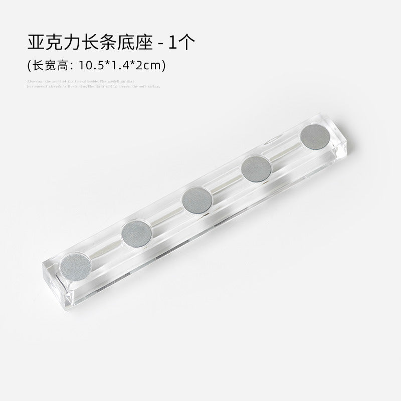 Japanese nail art practice nail plate support nail support base acrylic chess piece base nail art work display practice stand