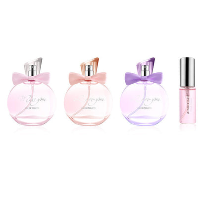 Perfume for women set, fresh and lasting floral and fruity fragrance, charming aroma, student gift, one-piece perfume gift box 