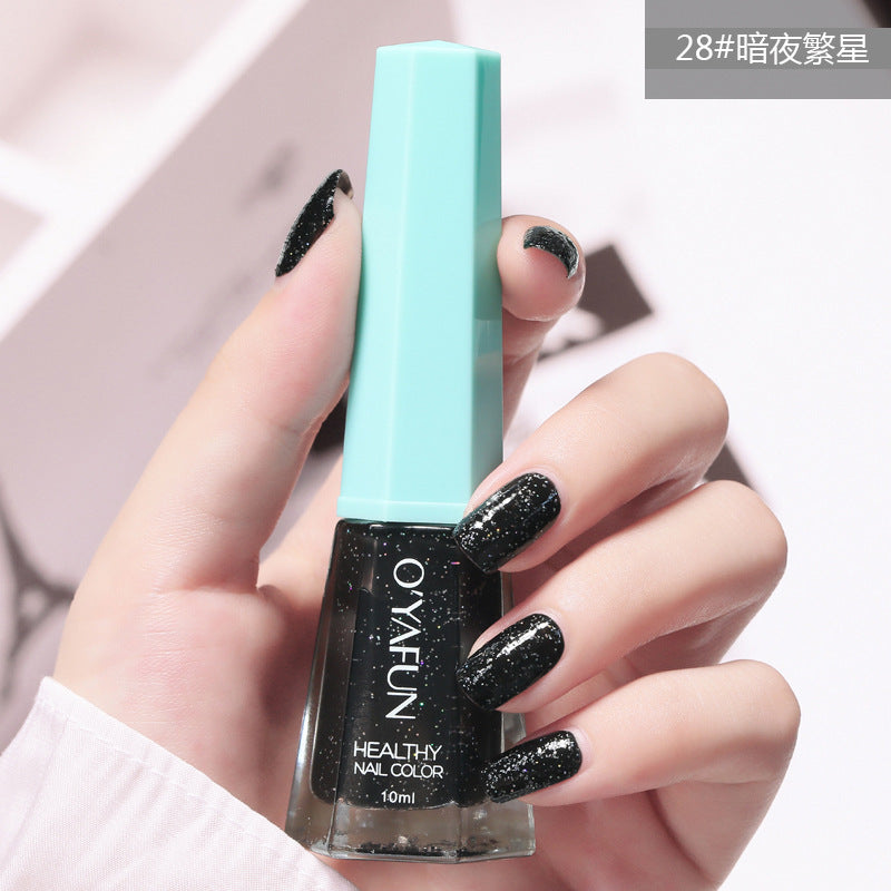 Ou Yafei's new no-bake nail polish 48 colors optional long-lasting non-fading non-peelable quick-drying nail polish wholesale