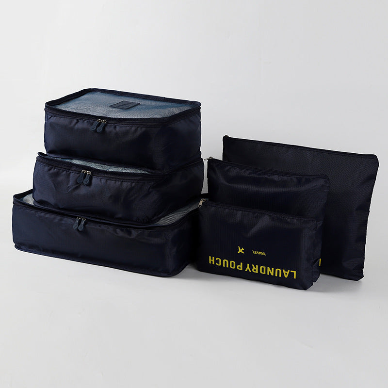 Korean travel storage bag six-piece set travel large production travel storage 6-piece set storage bag production LOGO 