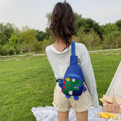 Wholesale children's bags new style boy dinosaur chest bag versatile girl messenger bag sports leisure cartoon shoulder bag 