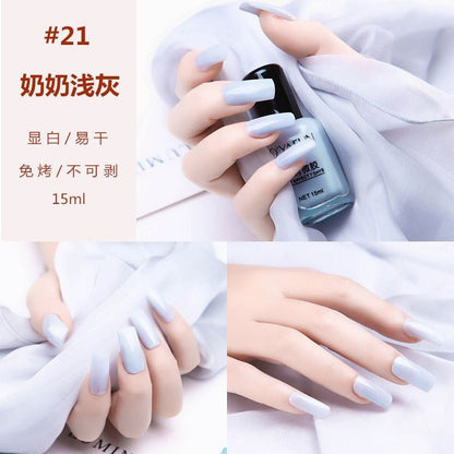 Ou Yafei 15ml no-bake nail polish long-lasting non-fading oily non-peelable 34-color quick-drying nail polish wholesale