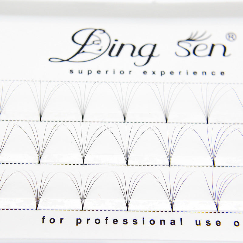 DINGSEN false eyelashes European style big flower 6P grafted eyelashes BCD8-18MMLOGO