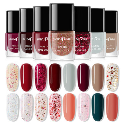 Nail polish for women long-lasting no-bake quick-drying nail polish whitening red pomegranate series nail polish factory wholesale