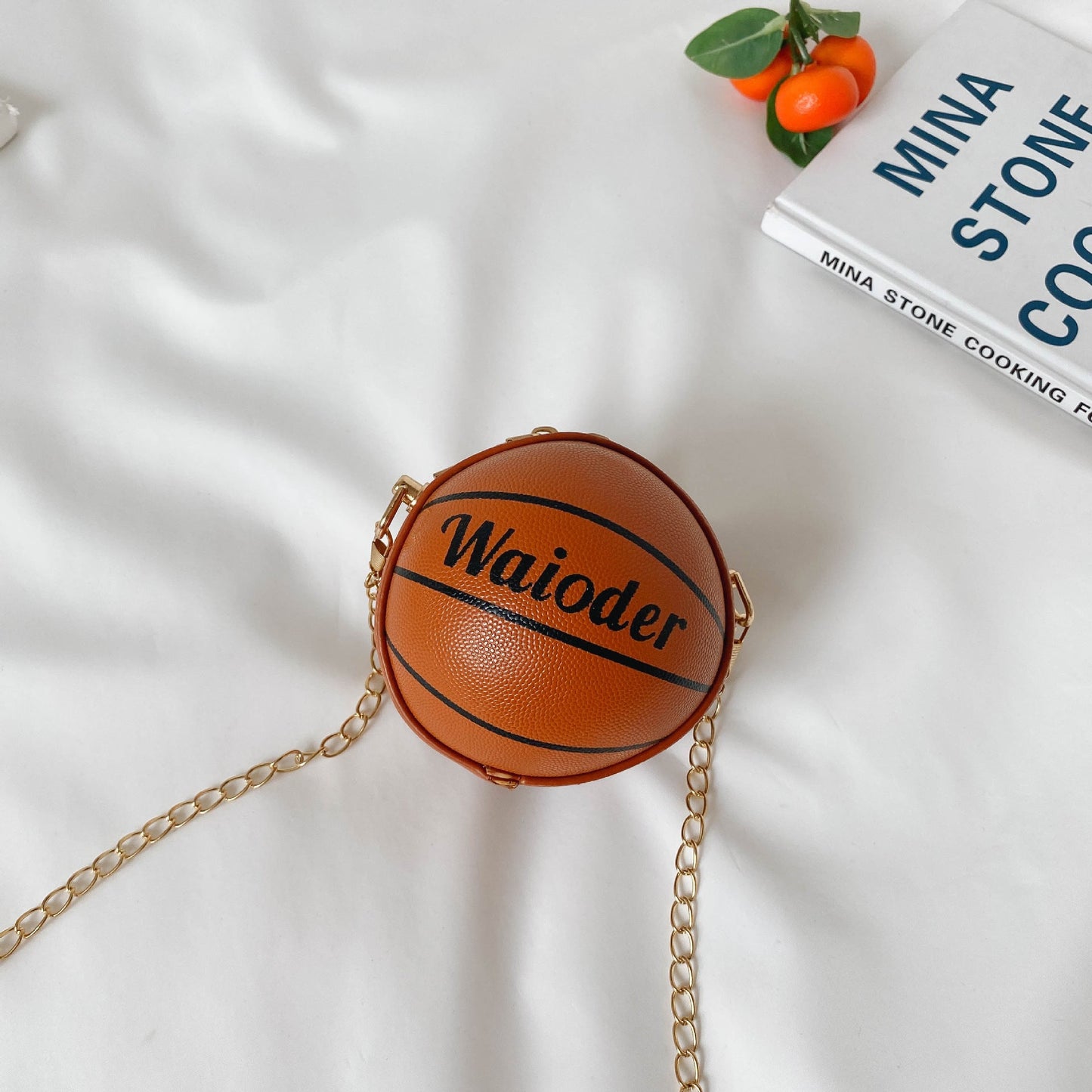 Fashion personality men and women baby coin bag new style basketball small round bag street hip-hop boy crossbody bag 