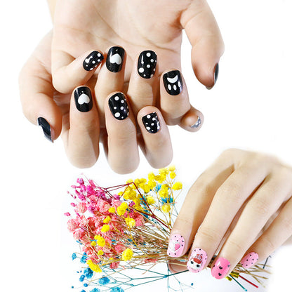 Zhifei nail art 24 pieces bagged wearable wearable nail pieces finished nail art children's nail art finished nail pieces