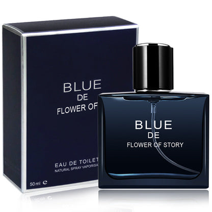 New Flower Story Cologne Azure Men's Perfume Ocean Fragrance Elegant Lasting Perfume 50ml Perfume Fragrance