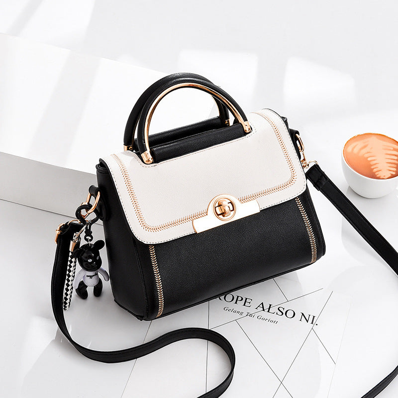 Autumn and winter new products 2024 fashion trend contrast color easy to match women's bags multi-color women's shoulder messenger bag one generation 