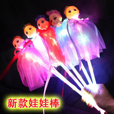 New windmill cartoon star ball luminous magic wand stall night market scan code small gift flash toy supply