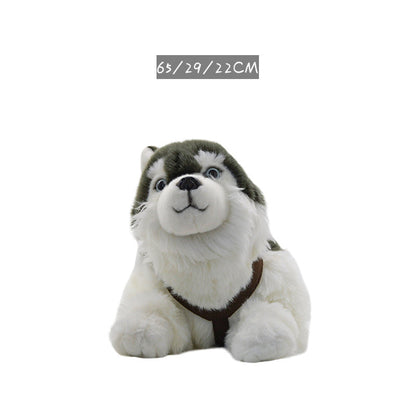 Simulation of canine family animal plush toys new style lying puppy cute doll children's gift doll