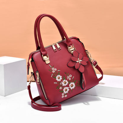 2024 autumn and winter new fashion trend Korean style printed decoration women's shoulder crossbody handbag one piece 