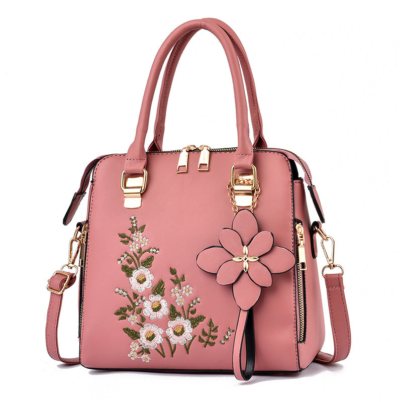 2024 autumn and winter new fashion trend Korean style printed decoration women's shoulder crossbody handbag one piece 