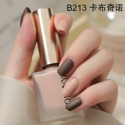 Matte water-based nail polish, no baking, long-lasting, hot-selling, non-tearable, whitening, matte, quick-drying nail polish wholesale set