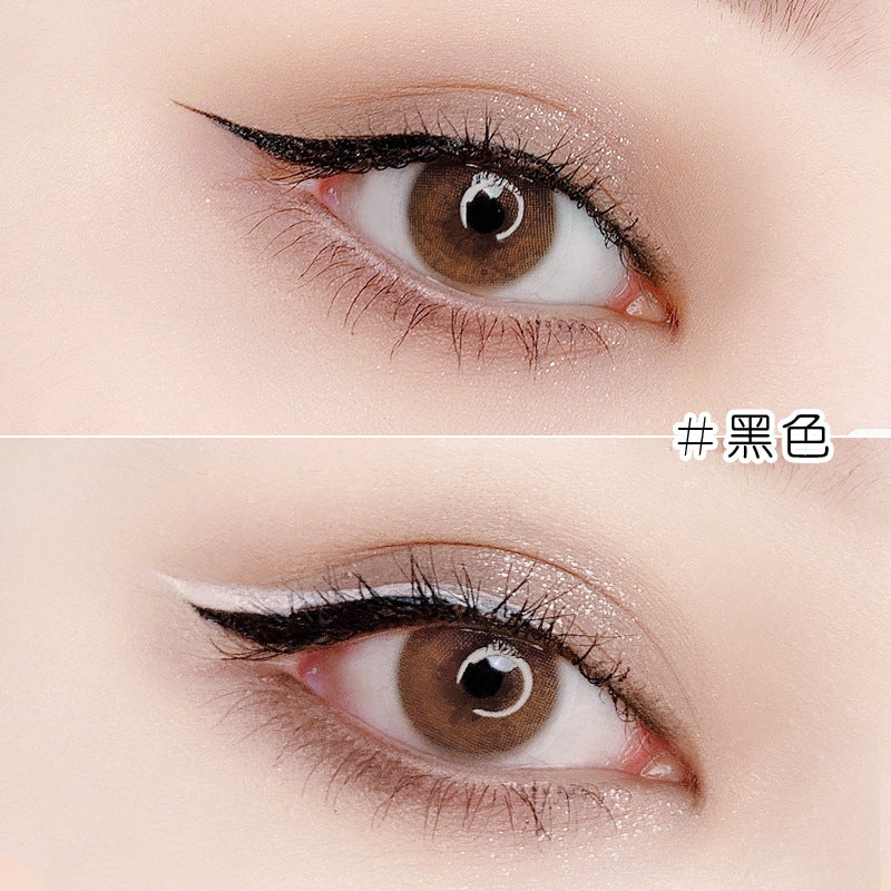 Internet celebrity colored eyeliner waterproof long-lasting non-smudged ultra-fine white eyeliner pen beginner novice makeup