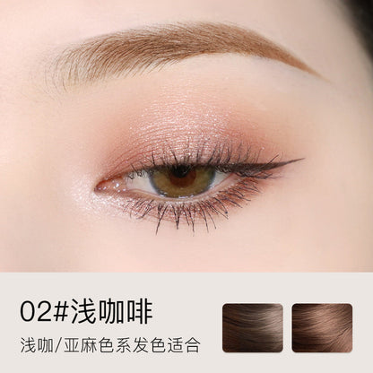 Small gold bar double-head eyebrow pencil with ultra-fine refill Small gold chopsticks waterproof and sweat-proof long-lasting non-smudged fine eyebrow pencil