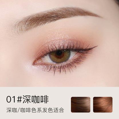 Small gold bar double-head eyebrow pencil with ultra-fine refill Small gold chopsticks waterproof and sweat-proof long-lasting non-smudged fine eyebrow pencil