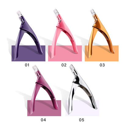 Finger Princess Nail Art Manicure Tools DIY French Shaped False Nails Nail Clippers Crystal Light Therapy Nail U-Shaped Nail Scissors