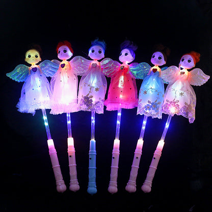 New luminous angel doll luminous confused doll flashing wave ball LED star ball fairy stick magic wand