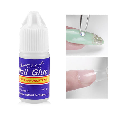 Cross-border supply of nail art diamond glue 3g nail accessories supplies matching nail tips wear nail glue factory wholesale