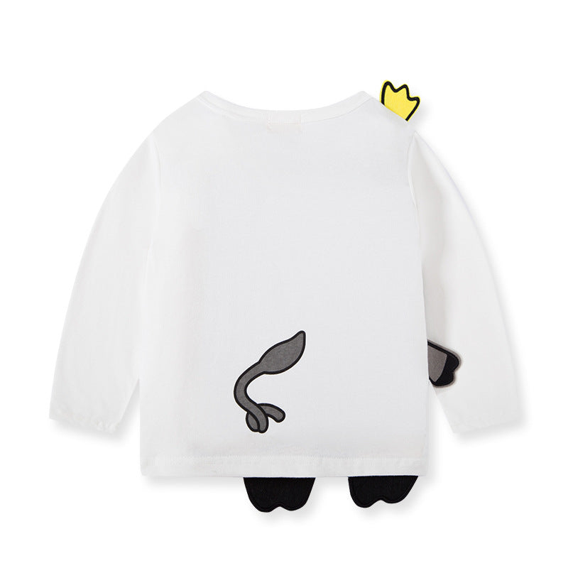 be top children's clothing factory direct sales 2023 new children's cartoon long-sleeved T-shirt boy bottoming shirt one piece