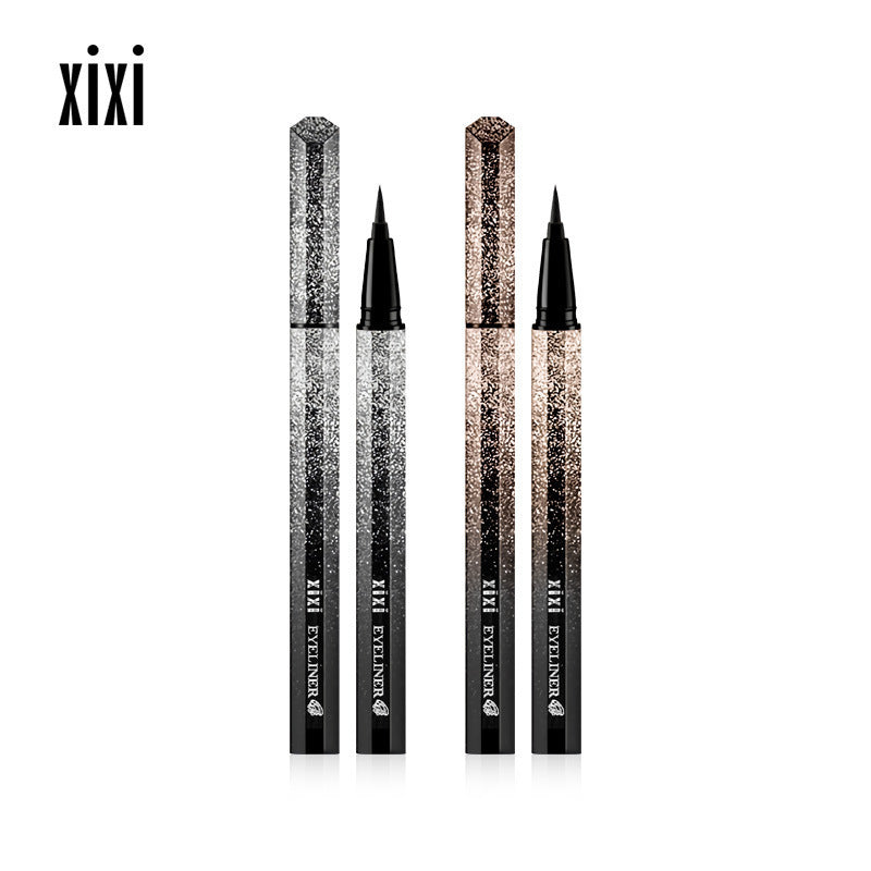 The same style as Douyin's Internet celebrity xixi Galaxy Starry Sky Eyeliner Pencil for Beginners Long-lasting Waterproof and Not Easy to Smudge 12 Color Eyeliner