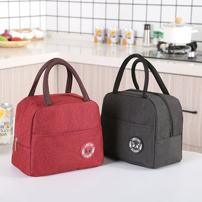 Source factory supply new double-hand warmer bag student lunch box bag large lunch bag outdoor picnic bag 