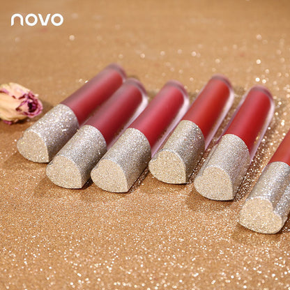 NOVO5351 soft matte texture love mist air lip glaze ក្រែមលាបមាត់ជាប់បានយូរ ពណ៌ non-stick cup lip mud មានលក់ដុំ