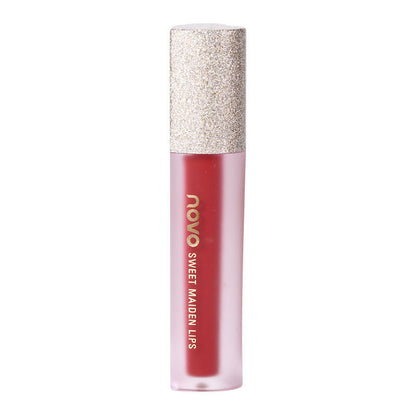 NOVO5351 soft matte texture love mist air lip glaze ក្រែមលាបមាត់ជាប់បានយូរ ពណ៌ non-stick cup lip mud មានលក់ដុំ