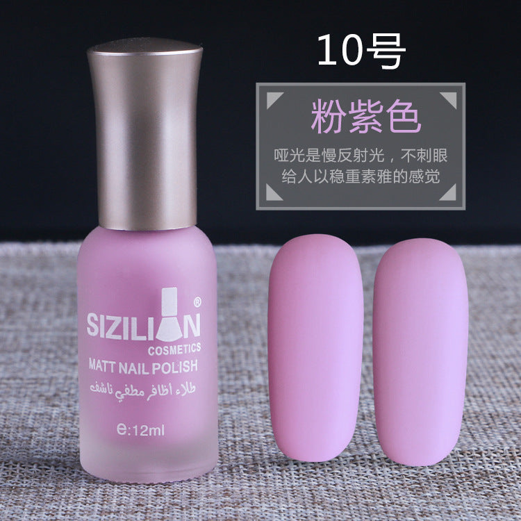 Factory direct sales hot sale matte nude nail polish frosted cross-border non-peelable quick-drying long-lasting nail polish wholesale 