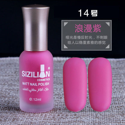 Factory direct sales hot sale matte nude nail polish frosted cross-border non-peelable quick-drying long-lasting nail polish wholesale 