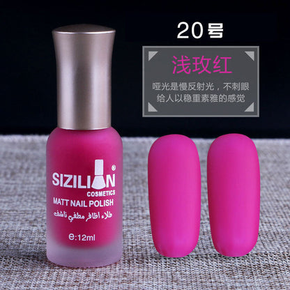 Factory direct sales hot sale matte nude nail polish frosted cross-border non-peelable quick-drying long-lasting nail polish wholesale 