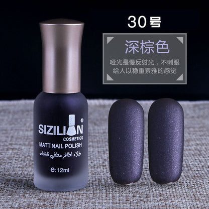 Factory direct sales hot sale matte nude nail polish frosted cross-border non-peelable quick-drying long-lasting nail polish wholesale 