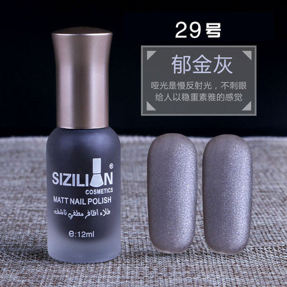 Factory direct sales hot sale matte nude nail polish frosted cross-border non-peelable quick-drying long-lasting nail polish wholesale 