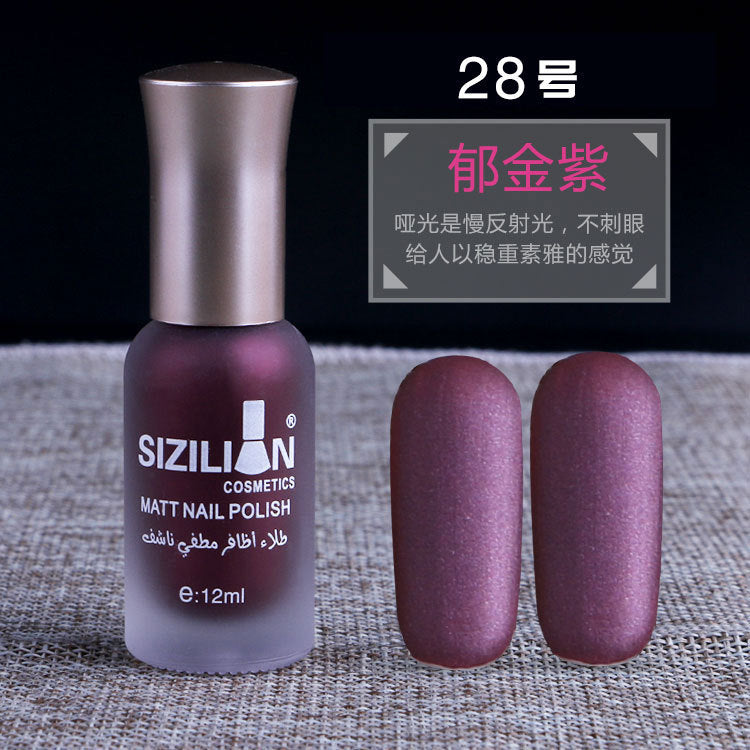 Factory direct sales hot sale matte nude nail polish frosted cross-border non-peelable quick-drying long-lasting nail polish wholesale 