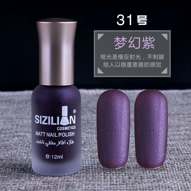 Factory direct sales hot sale matte nude nail polish frosted cross-border non-peelable quick-drying long-lasting nail polish wholesale 