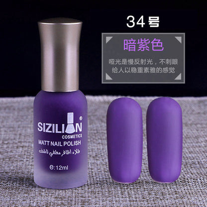 Factory direct sales hot sale matte nude nail polish frosted cross-border non-peelable quick-drying long-lasting nail polish wholesale 